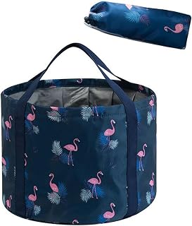 Multifunctional Collapsible Bucket for Soaking Feet, Portable Foot Bath Bag, Foot Spa Soaking Feet Home Pedicure Basin Outdoor Camping for Washing, Fishing Wait Handy Carrying Bag, Large