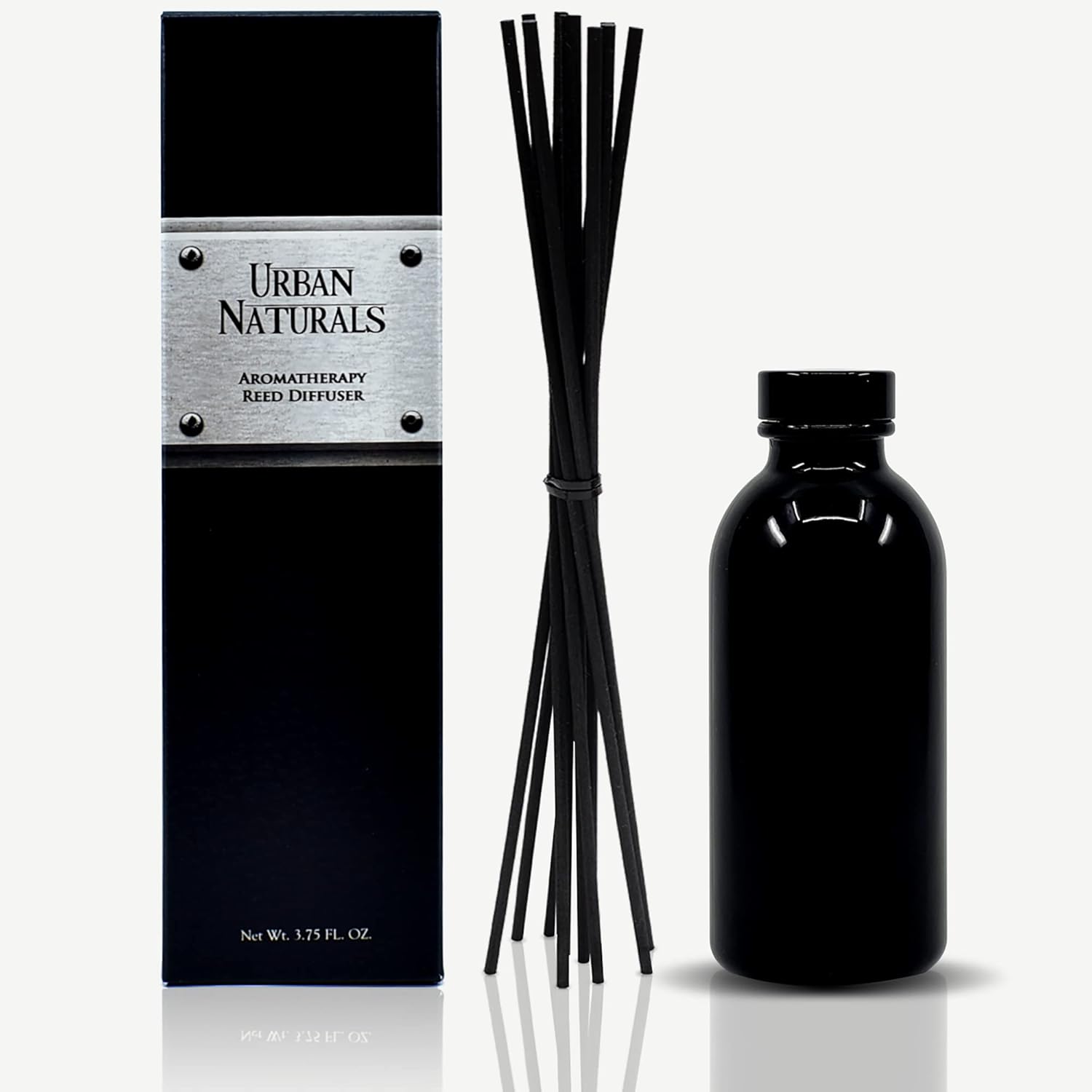 Urban Naturals Lavender Fields Oil Essential Oil Reed Diffuser Set with Real Lavender Stems! French Blossoms, Geranium & Clary Sage | #1 Gift Idea for Aromatherapy & Stress Relief | Vegan | USA Made