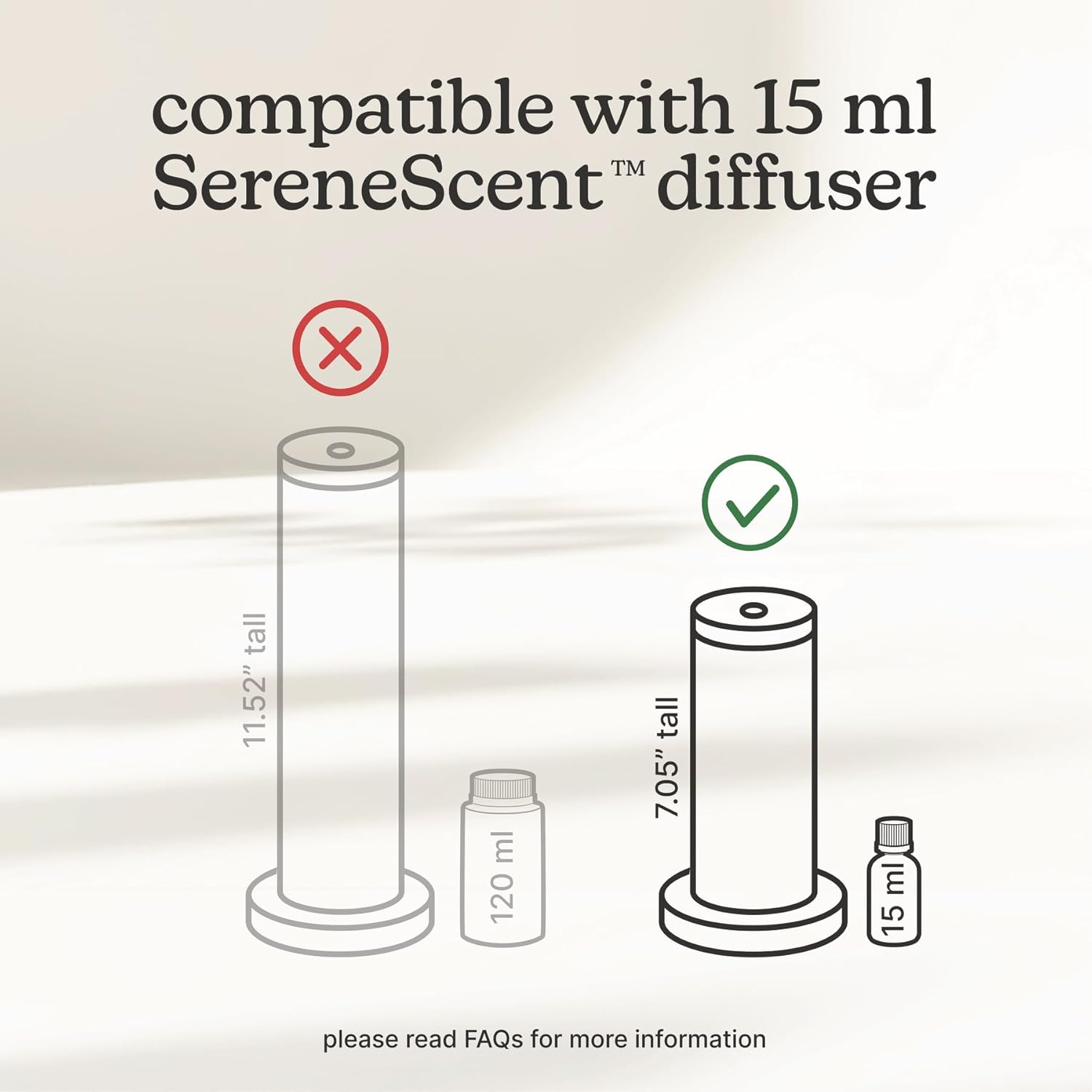 Homedics SereneScent Waterless Diffuser Oil Refill — Mandarin Basil (15ml). Compatible with Compact SereneScent Diffusers. Fresh Citrus & Herb Home Fragrance. Plug & Play