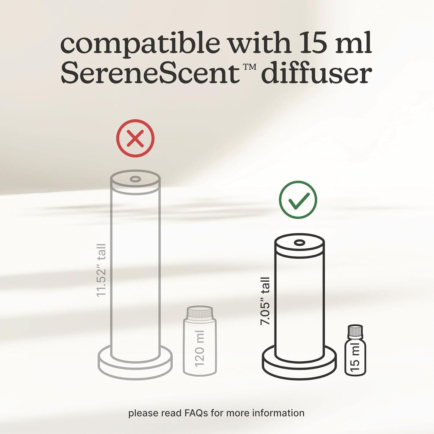 Homedics SereneScent Waterless Diffuser Oil Refill — Vanilla Cedarwood (15ml). Compatible with Compact SereneScent Diffusers. Warm Gourmand Home Fragrance. Plug & Play