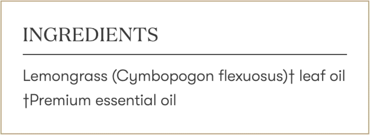 Young Living - Lemongrass Vitality 5 ml | Culinary & Beverage Flavoring Essential Oil | Digestive Support | Natural Cleansing Properties | Citrusy Flavor for Foods