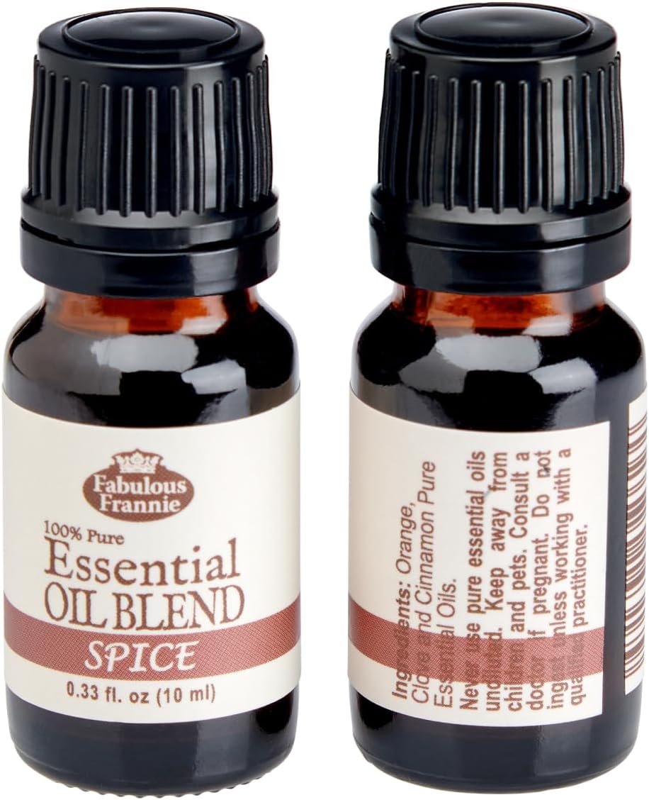Fabulous Frannie Spice Essential Oil Blend 100% Pure, Undiluted Essential Oil Blend of Clove, Sweet Orange and Cinnamon Essential Oils 10ml (Pack of 1)