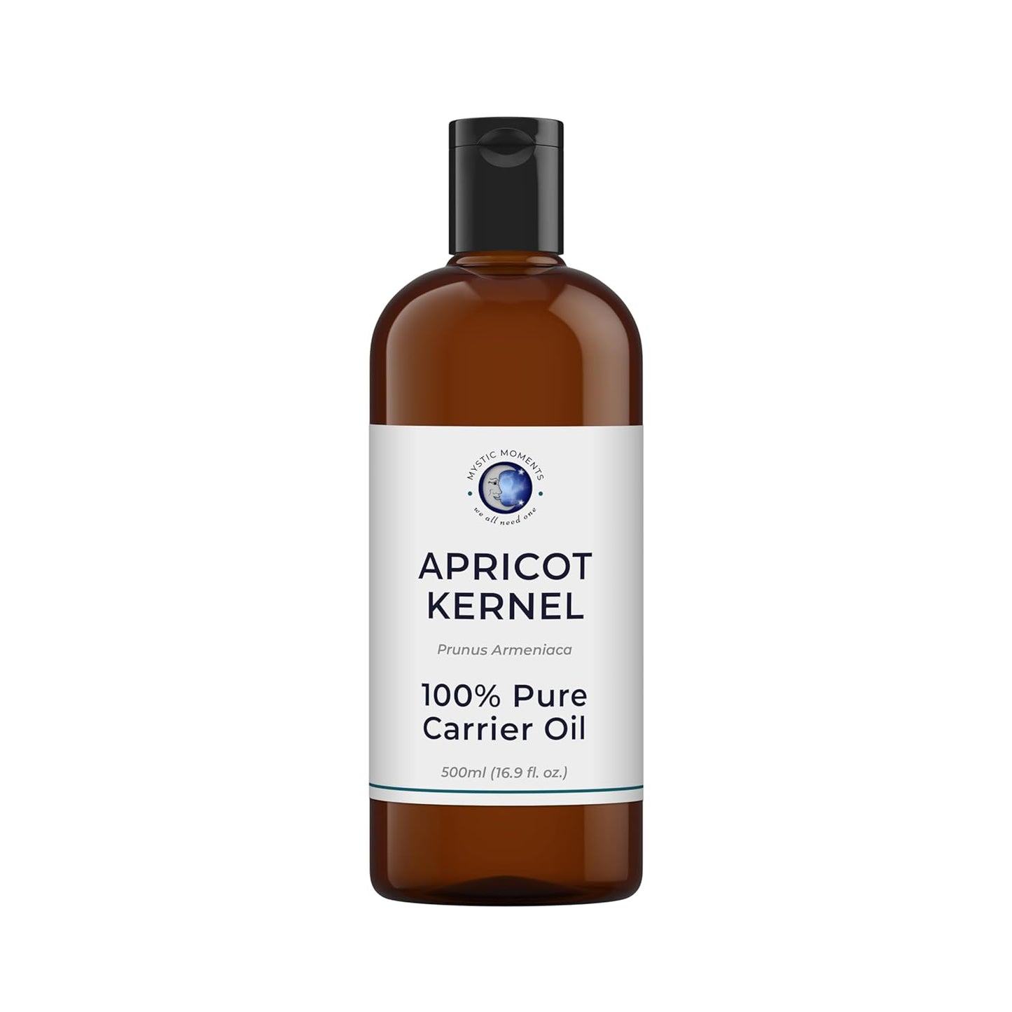 Mystic Moments| Apricot Kernel Carrier Oil 500ml | Prunus Armeniaca | Lightweight Nourishing Treatment for Skin, Hair & Massage | Natural Aromatherapy Carrier