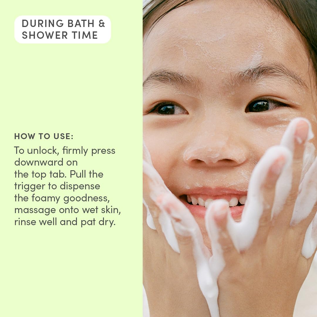 Evereden Kids Foam Body Wash | Dermatologist-Tested & Gentle | Fun Bathtime, Shape & Splash Fluffy Foam | Safe for Kids & Sensitive Skin | Clean, Vegan, Coconut Splash, 6.7 fl oz