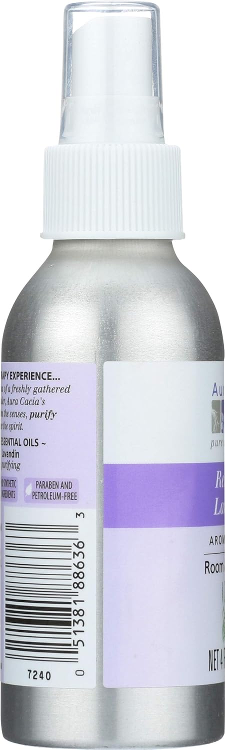 Aura cacia Relaxing Lavender Aromatherapy Room & Body Mist 4 Oz