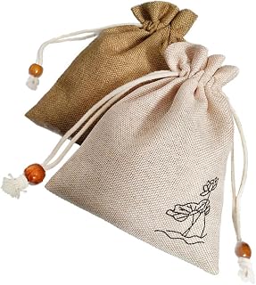 SUPVOX Natural Lavender Wardrobe Sachets 2pcs, Linen Cotton Fragrance Bags for Drawers Freshener and Closet Air Freshener with Dried Flowers, Home Fragrance Supplies Random Color