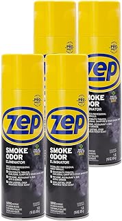 Zep Smoke Odor Eliminator Aerosol, Clear, 16 oz (Pack of 4) ZUSOE16 - Eliminate Cannabis (Marijuana) and Tobacco Odors