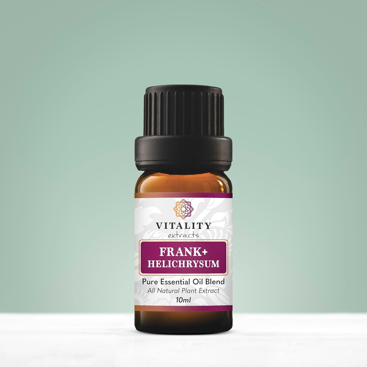 Vitality Extracts Frank+ Helichrysum Essential Oil Blend - 10ml, Frankincense Boswellia Seratta, Aromatherapy, Soft Skin, Relief from Daily Aches & Soreness, Natural