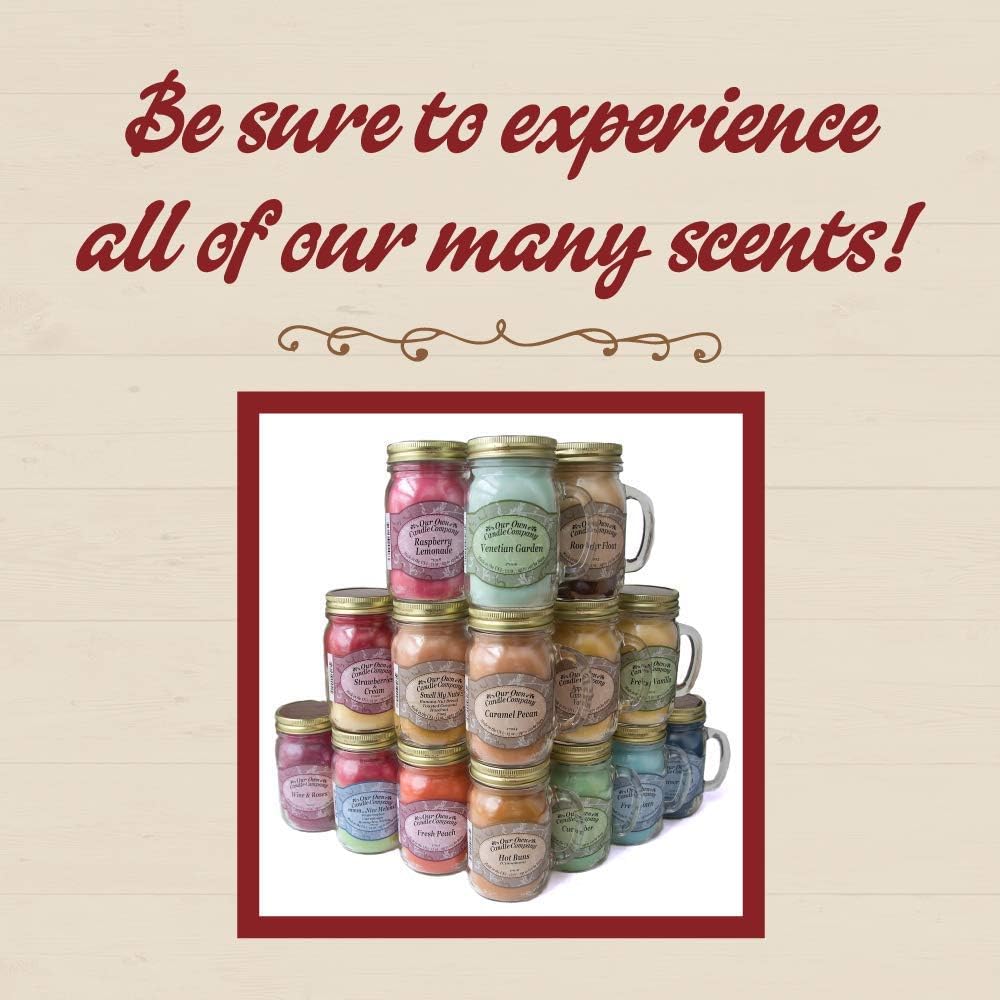Our Own Candle Company, Coconut Banana Scented Mason Jar Candle, 100 Hour Burn Time, 13 Ounces