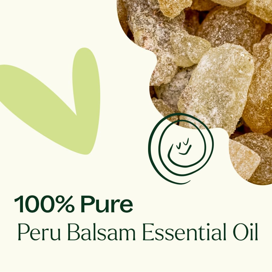 Plant Therapy Peru Balsam Essential Oil 10 mL (1/3 oz) 100% Pure, Undiluted, Calming Aromatherapy for Emotional Balance and Clear Breathing