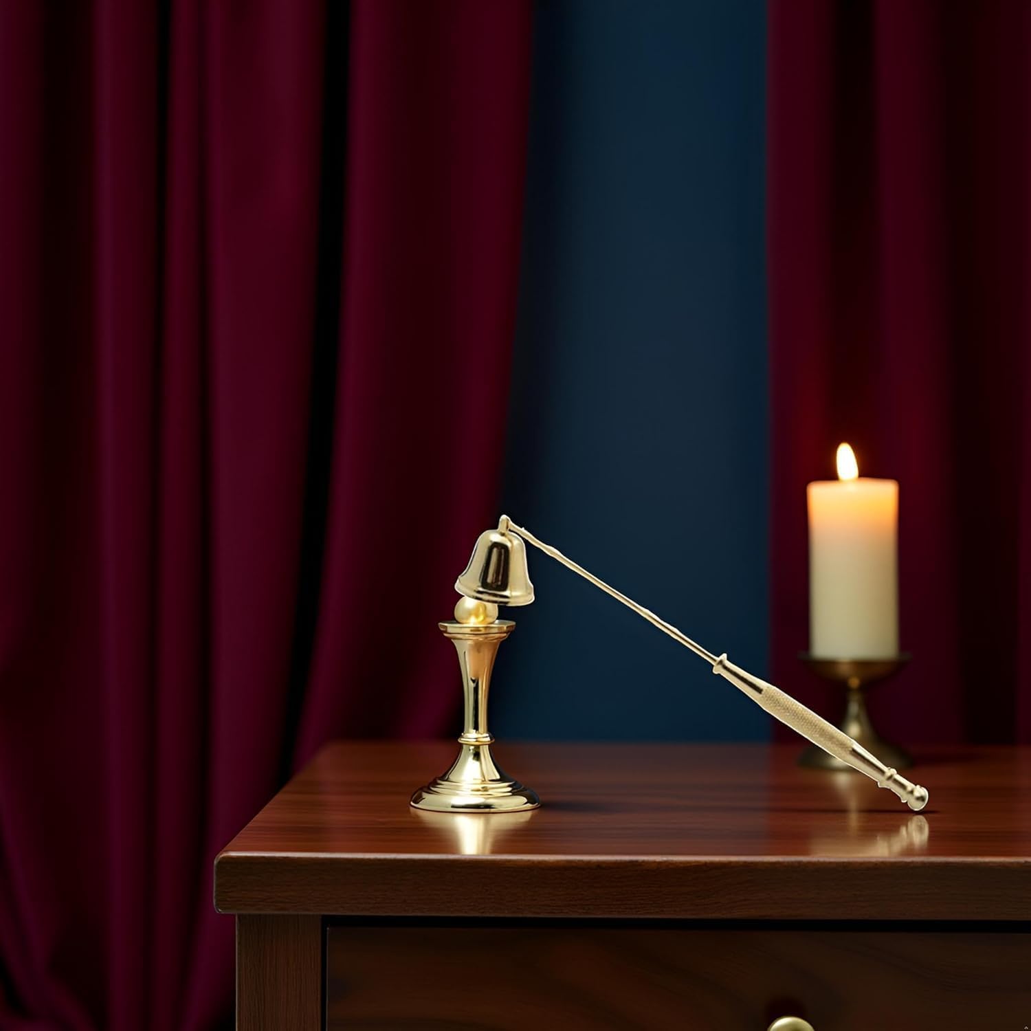 Gold Metal Candle Snuffer Wick Snuffer with Long Handle Candlesnuffers Candle Sleeves Accessories