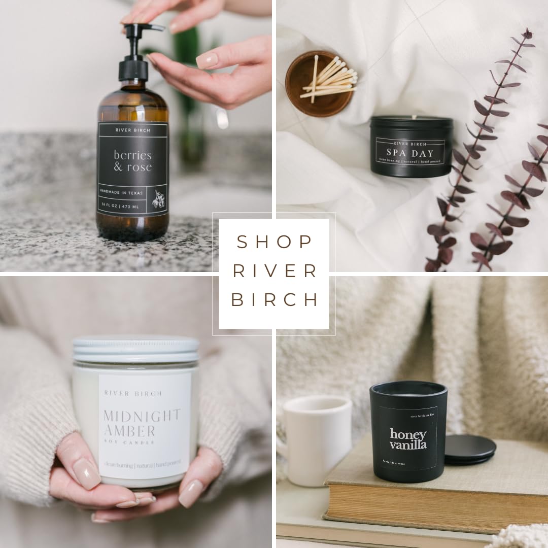 River Birch White Tea + Mandarin Scented Linen and Room Spray | Home Fragrance | 4 oz Glass Amber Bottle | Luxury Signature Scent | Handmade in Texas