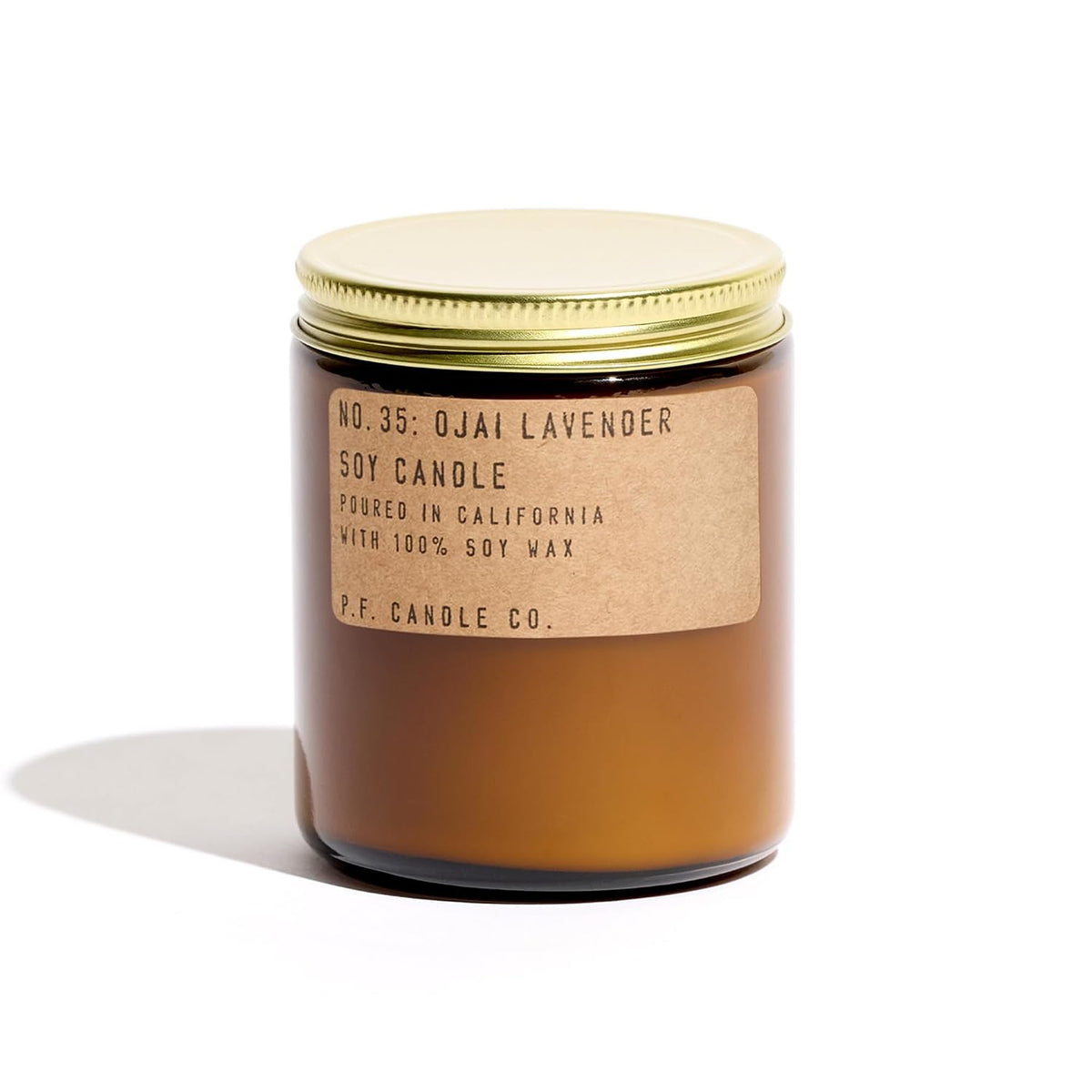 P.F. Candle Co. Ojai Lavender Classic Standard Scented Soy Wax Candle (7.2 oz) 40-50 Hour Burn Time