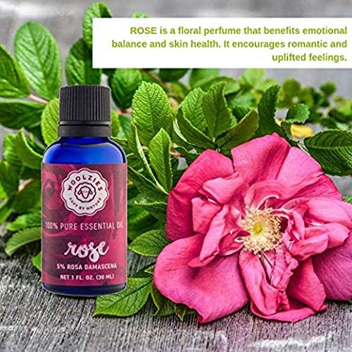 Woolzies Best Natural Rose Essential Oil Blend 4 Oz - Therapeutic & Premium Graded Aromatherapy Oil - Most Popular for Relaxation, & Skin Use - for Diffusion & Topical Use