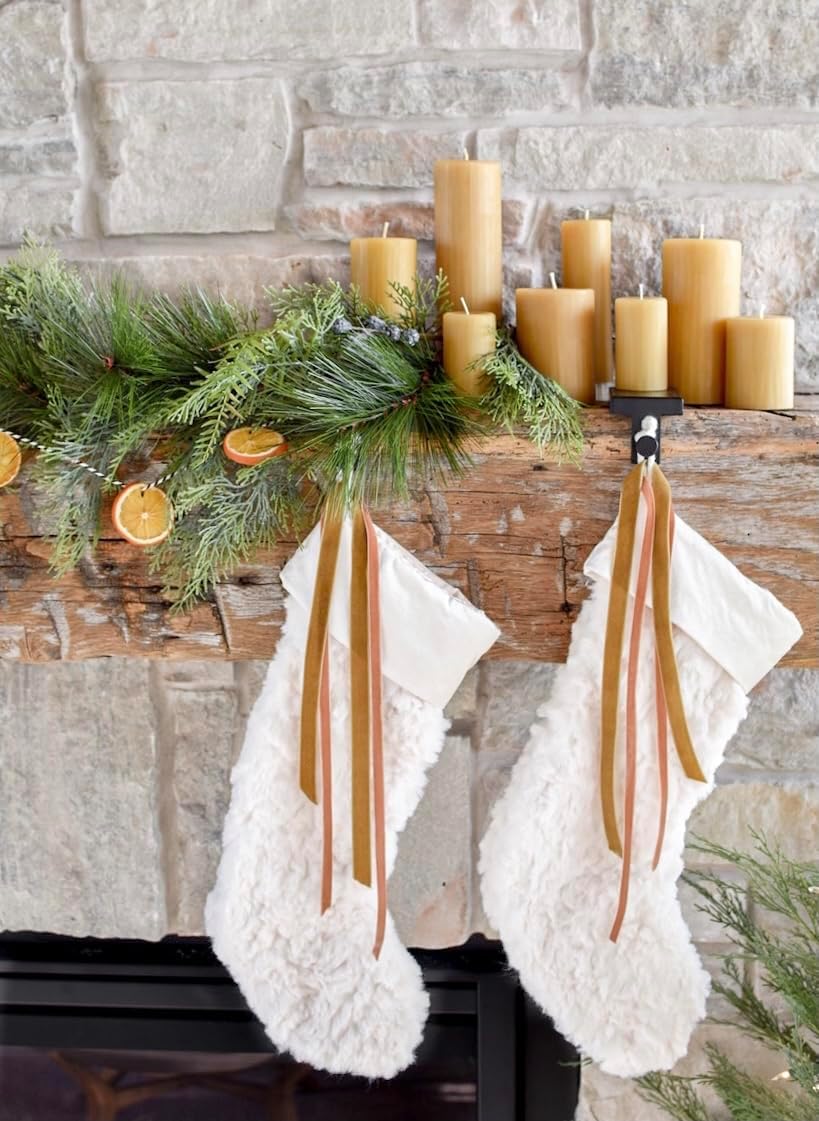 The Beeswax Co Pillar Beeswax Candle - Natural Honey Scented - Long-Lasting & Eco-Friendly - Cotton Wick - Slow Burning - Hand Poured Pure Organic Bees Wax - Medium