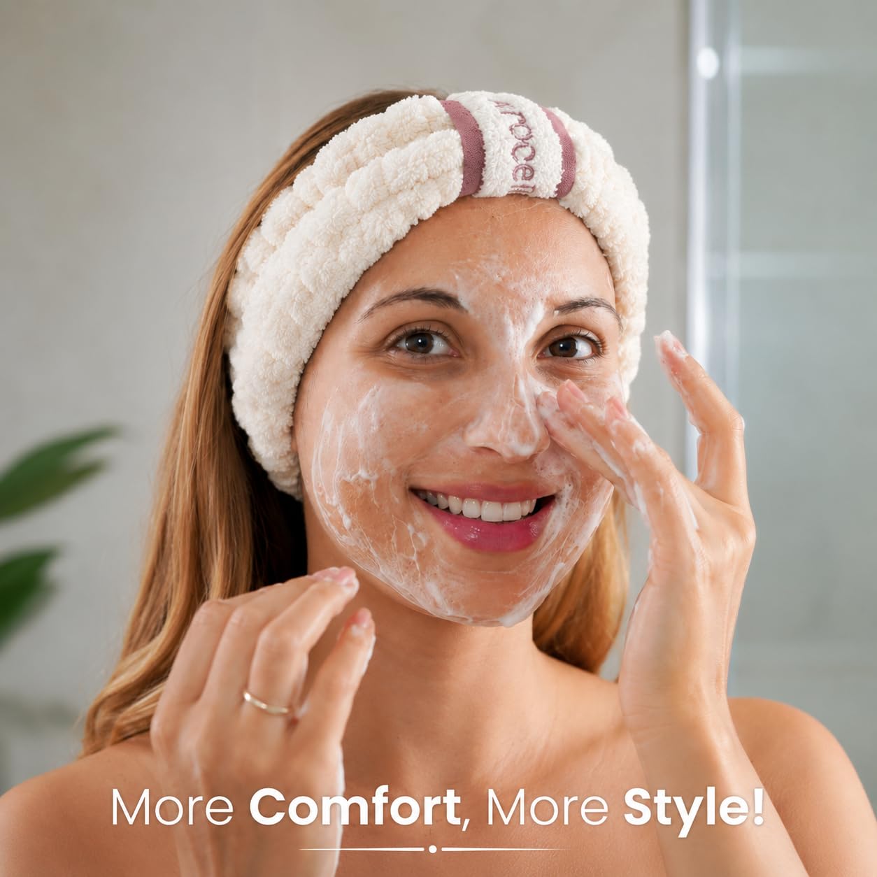 AROCELL OFFICIAL Face Wash Cleansing Headband Makeup Skincare Facial Spa Bath Head Band