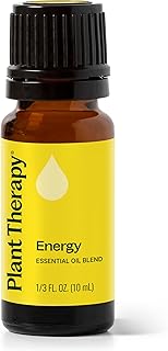 Plant Therapy Energy Essential Oil Blend 10 mL (1/3 oz) 100% Pure, Undiluted, Aromatherapy, Refreshing, Natural Energy Blend with Citrus and Peppermint