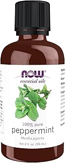 NOW Essential Oils, Peppermint Oil, Invigorating Aromatherapy Scent, Steam Distilled, 100% Pure, Vegan, Child Resistant Cap, 2-Ounce