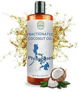 Fractionated Coconut Oil - Sourced Directly from our Farm Partner in the Philippines - Carrier Oil for Diluting Essential Oils, Body, Hair, and Skin Moisturizer - (16oz)
