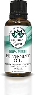 Ethereal Nature 100% Pure Oil, Peppermint, 1.01 Fluid Ounce