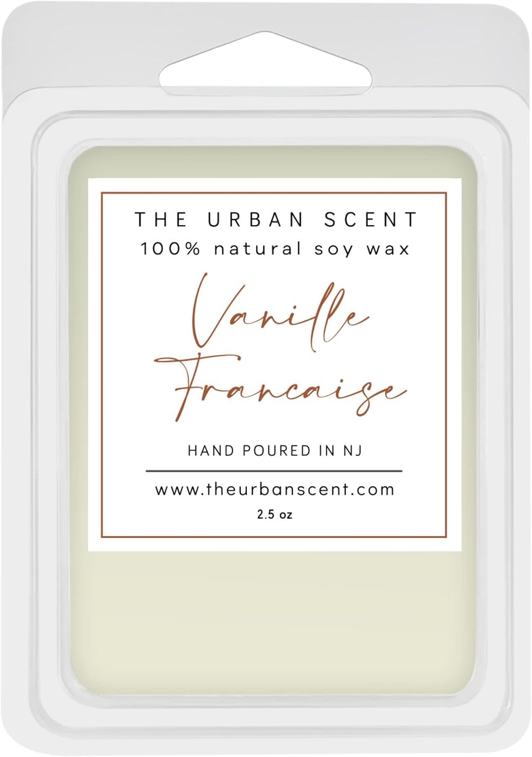 Vanille Française Wax Melts – Scented Soy Wax Melts, French Vanilla Creamy Luxury Home Fragrance, 6 Cube Clamshell, 2.5 oz