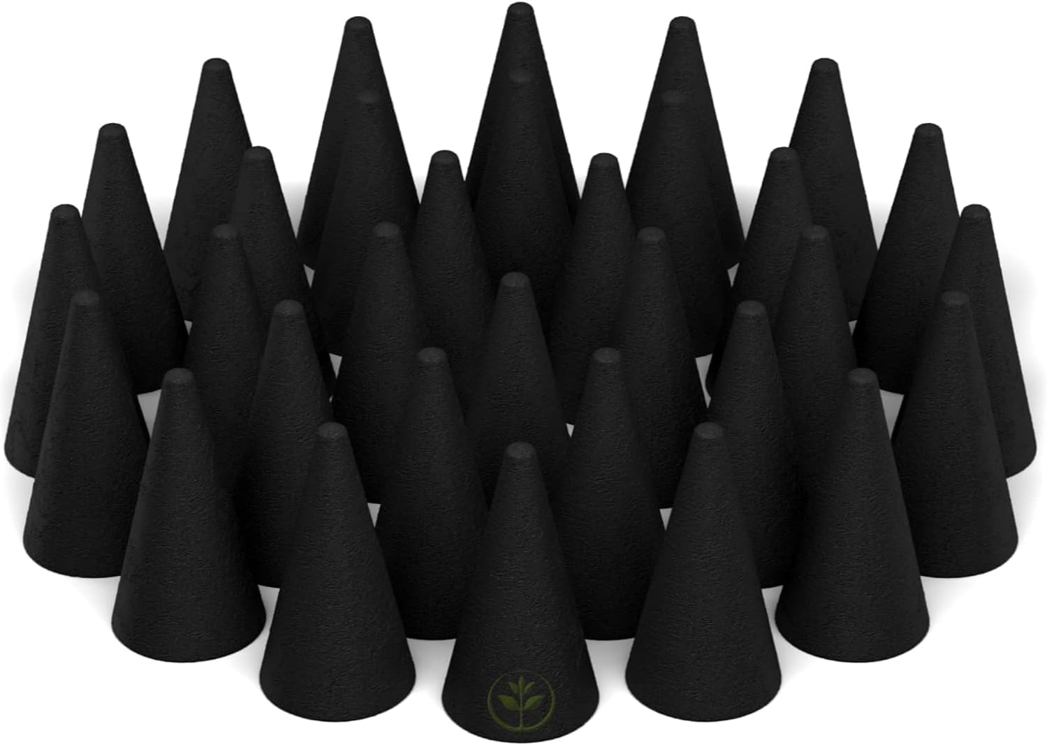 Frankincense and Myrrh Charcoal Incense Cones 1" TOPFLOW - 100 Pack Bulk - Natural Scented Cones Handmade Hand Dipped