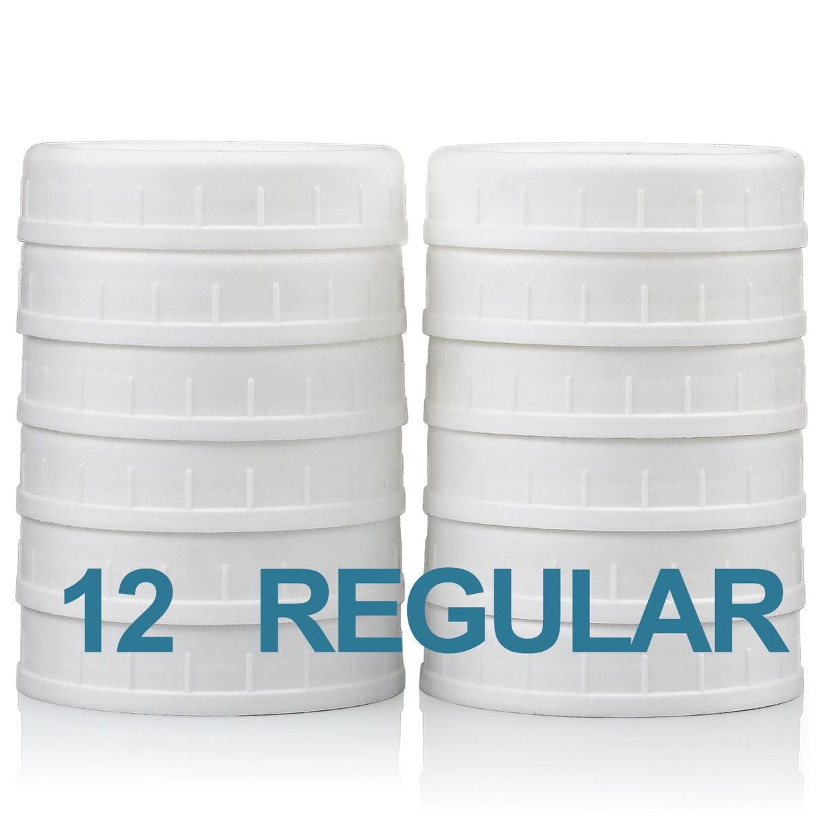 12 Pack REGULAR MOUTH Mason Jar Lids for Compatible with Ball