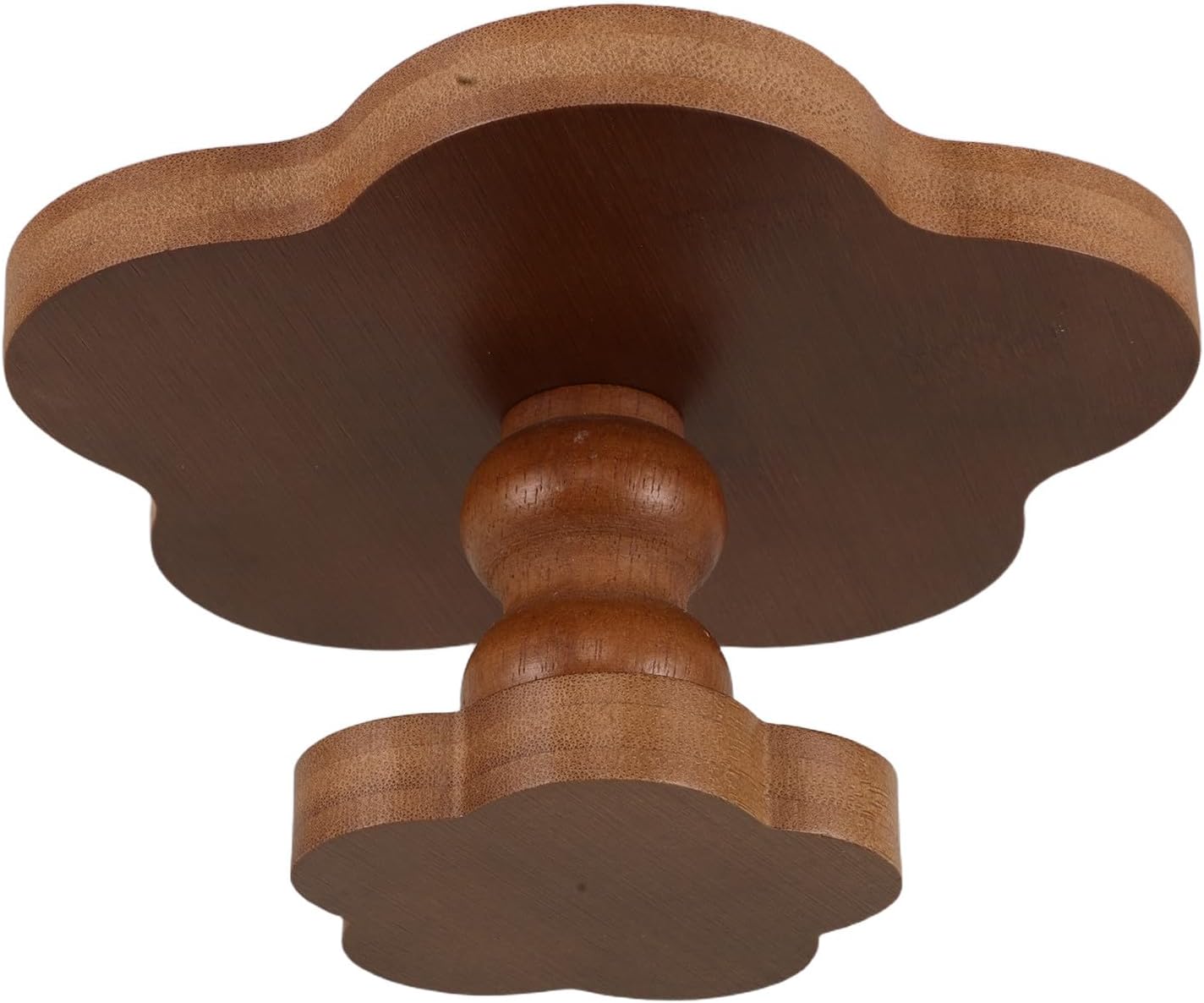 Footed Aromatherapy Candle Tray 17x9cm French Flower Wood Decorative Jewelry Plate Small Trinket Organizer for Home Décor and Tabletop Display