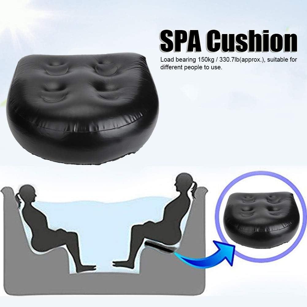 Spa Cushion, Back Pad Spa Cushion, Waterproof Inflatable Bathtub Pillow, Bath Seat Cushion for All Spas and Hot Tubs