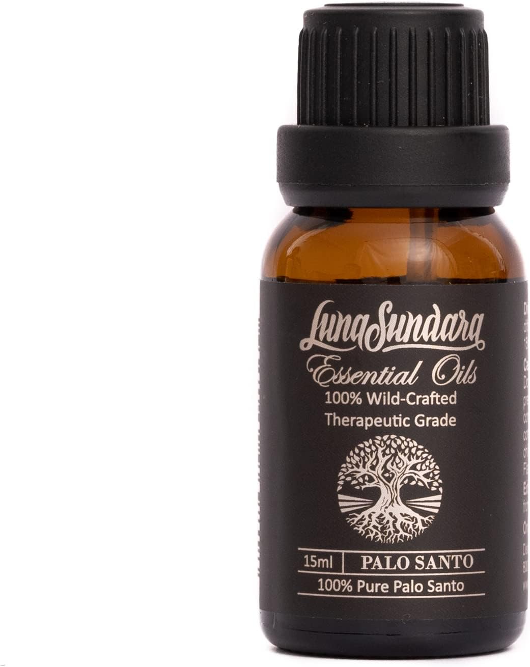 Palo Santo Essential Oil 0.5 oz, 100% Pure and Undiluted, Natural Aromatherapy Oil for Diffuser, Meditation and Relaxation, Sustainably Sourced from Peru, Luna Sundara