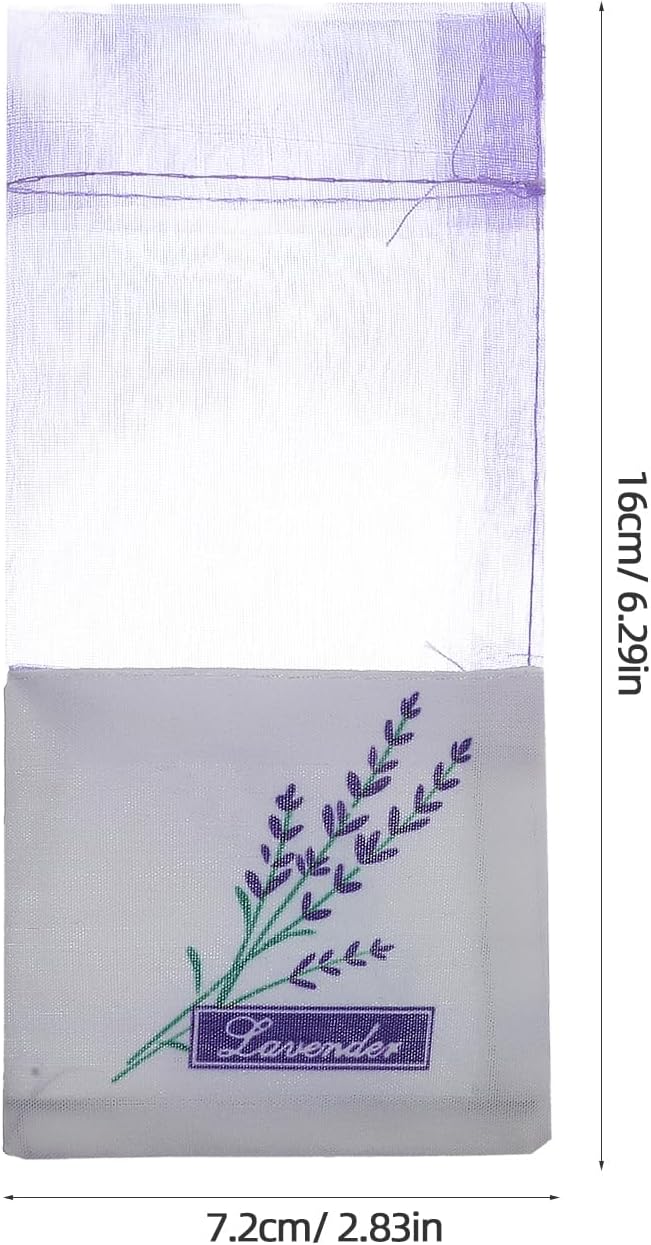 Garneck 30pcs Sachet Bags: Empty Lavender Sachet Bags with Drawstring Cotton Linen Pouch for Spices Lavender Buds Jewelry Wedding Party Decor DIY Craft