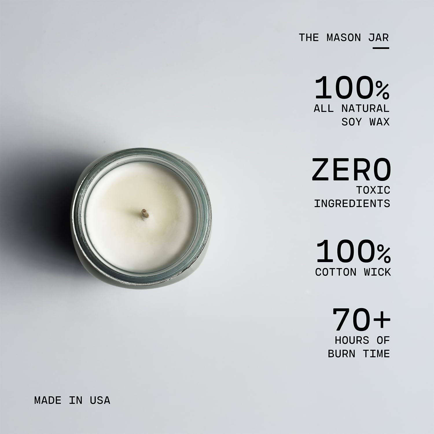 Milkhouse Candle Company Balsam & Cedar Soy Candle - Fresh Balsam | Soft Cedar | Red Apple -13 oz Mason Jar with Lid, 65+ Hour Burn Time, Made in the USA