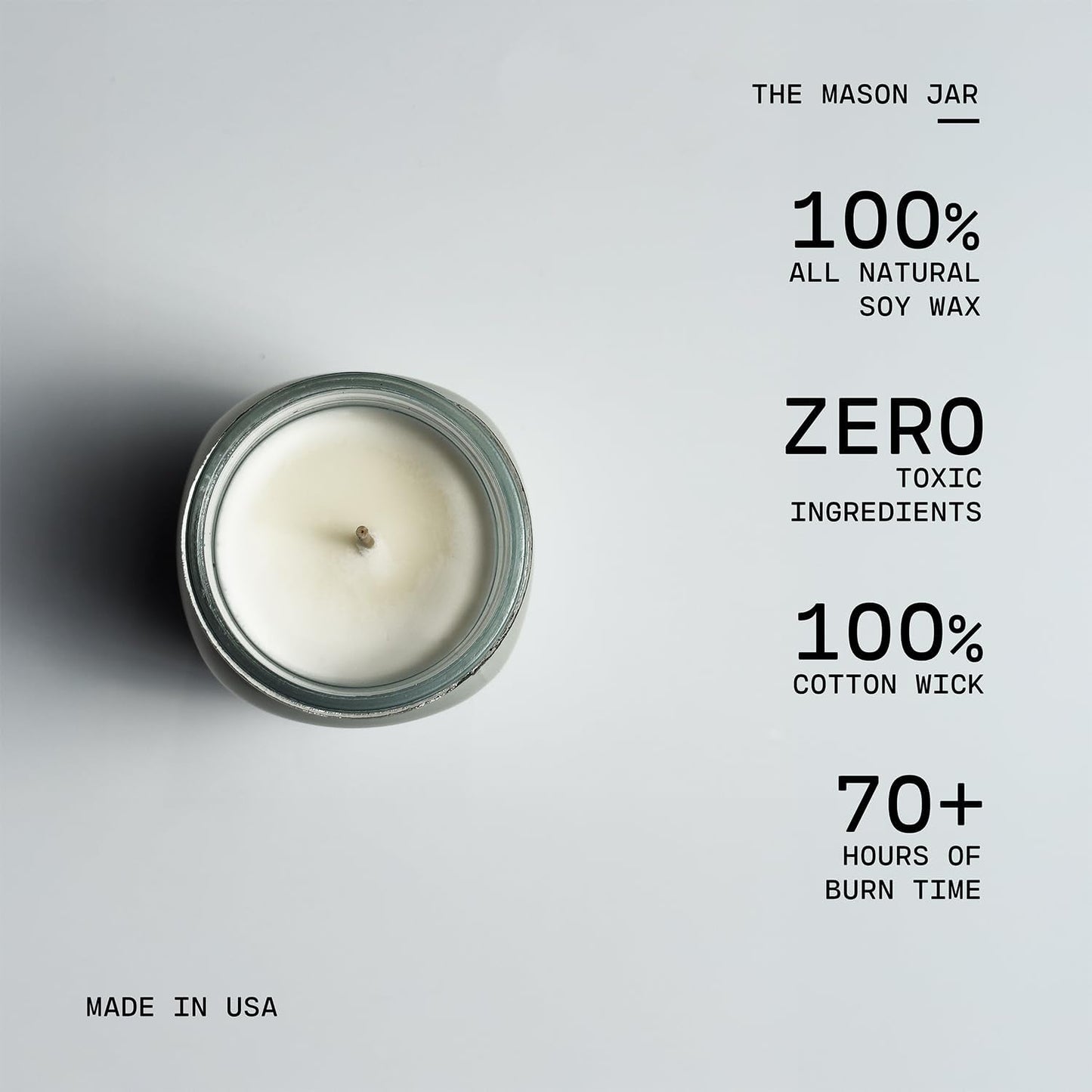 Milkhouse Candle Company Wild Lilacs Soy Candles - Lilacs | Jasmine & Lily | Verdant Greens Scented - 13 oz Mason Jar with Lid, 70+ Hour Burn Time, Made in the USA