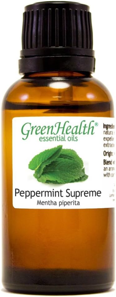 1 fl oz Peppermint Essential Oil (Mentha Piperita) (100% Pure & Uncut) - GreenHealth