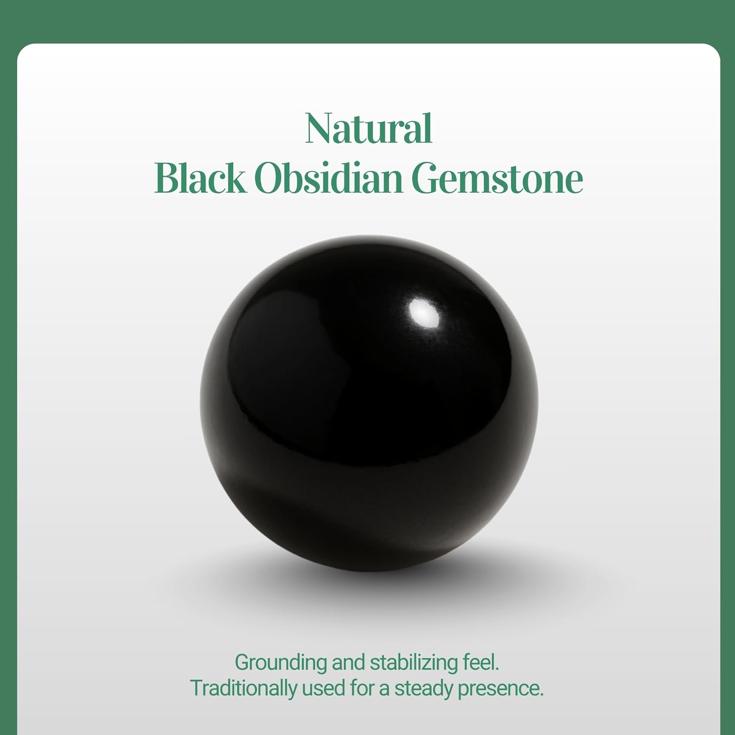 BodyJ4You Tea Tree + Peppermint Essential Oil Roll On Duo - 100% USDA Organic MCT Coconut Oil - Black Obsidian and Clear Quartz Stone Rollers - Spots Cuticles Feet Cooling Focus Temples Neck - Amber G