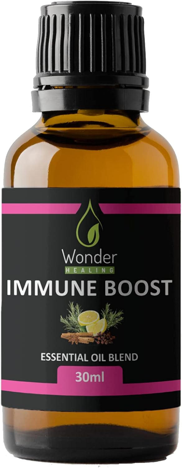 Immune Boost (comparable to Thieves Oil) 100% Natural Essential Oil Blend Clove, Cinnamon, Lemon, Rosemary & Eucalyptus, (30 ml)
