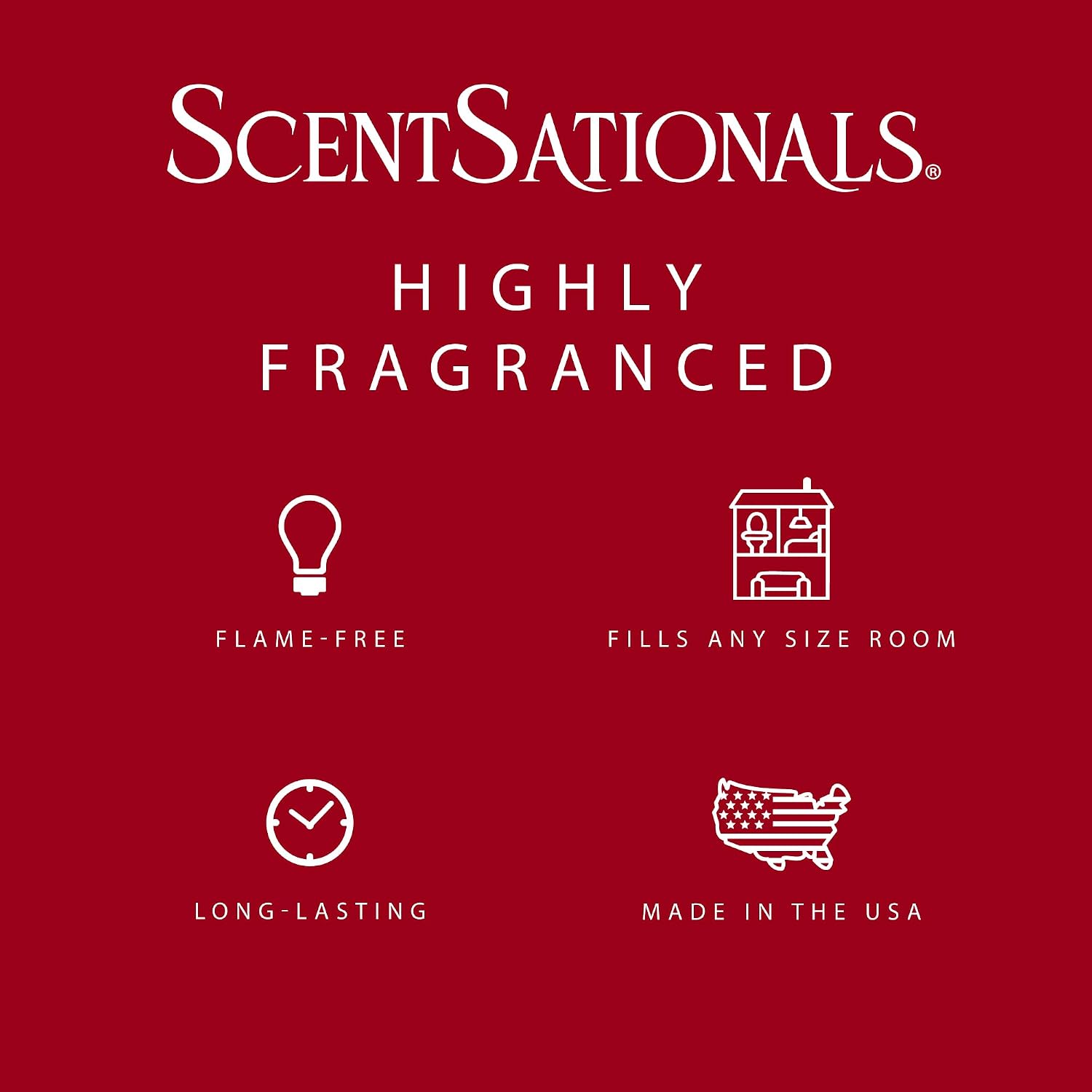 ScentSationals Cinnamon Apples Scented Wax Melts - Apple, Cinnamon, & Brown Sugar, 10oz (24 Cubes)