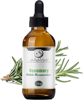 Premium Rosemary Essential Oil ct Camphor, CO2 Extracted | 100% Natural | Home Essential Diffuser Oil for Aromatherapy, Perfect for Hair and Skin Care - India (1oz)
