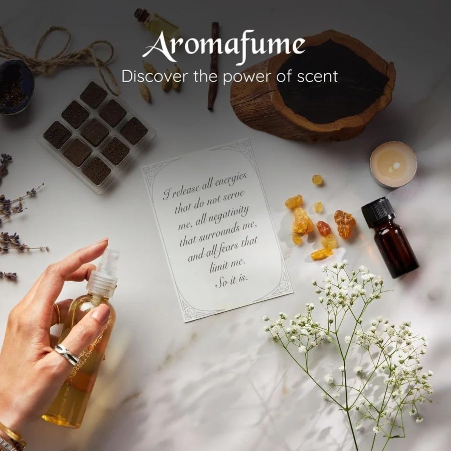 White Sage & Lavender Essential Oil Diffuser Blend by Aromafume | 3x10ml/0.33 fl oz | Aromatherapy Oil for Cleansing Negative Energy & Protection | Ethically sourced | Sage Oil for Smokeless Smudging