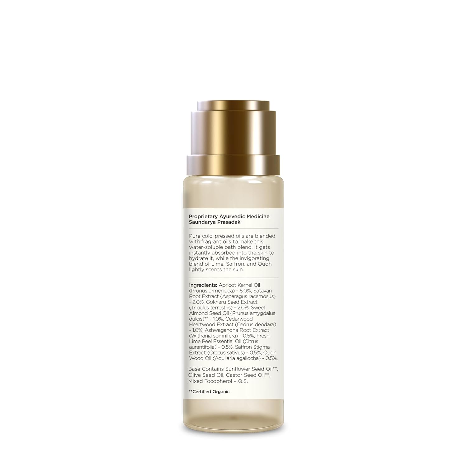 Forest Essentials Lime Saffron Oudh Bath Oil
