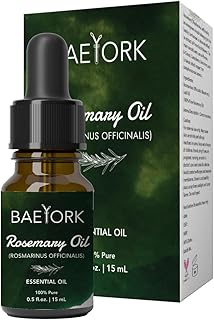 Organic Rosemary Essential Oil Helps to Support Hair Growth, Hair Fall Control, Hair Nourishment & Strengthens, Skin Care, Aromatherapy, Diffusers, and DIY PETA Certified 15 ml (Pack of 1)