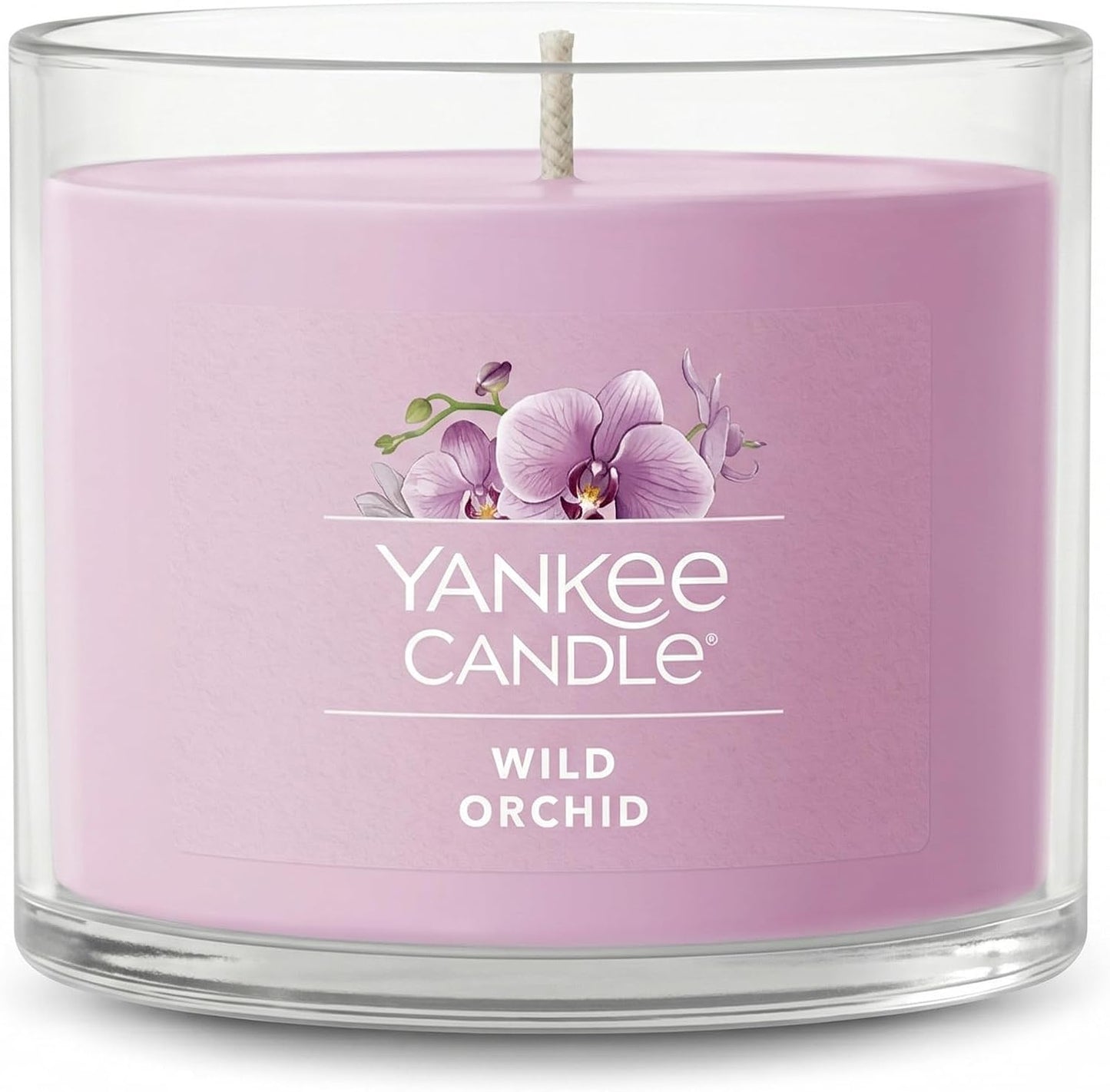 Yankee Candle Signature Votive Mini Candle Jars Blossoming Florals Variety Pack, 1 Lemon Lavender, 1 Wild Orchid, 1 Sakura Bloom Festival, 1 Lilac Blossoms Variety Pack