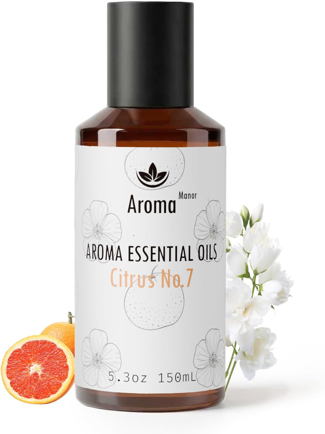 Scent for Diffuser - Citrus No.7 - Luxury Hotel Inspired Home Aromatherapy Diffuser Oil - Lemon, Juicy Citrus and Blood Orange - for Diffuser, Humidifier, Ultrasonic, Reed - 150ML