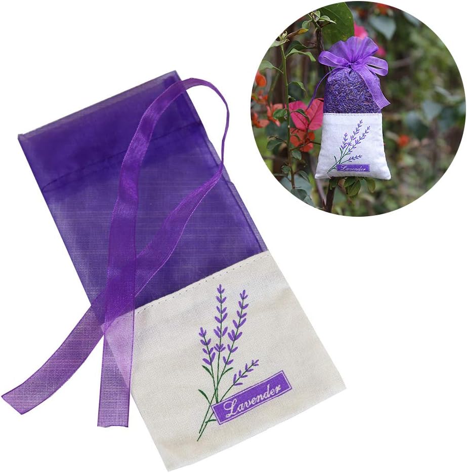 30pcs Clear Purses Gauze Bags Drawers for Clothes Lavender Sachet Bags Scents Sachet Packets Lavender Purse Car Purple Small Mesh Dressing Table Bride