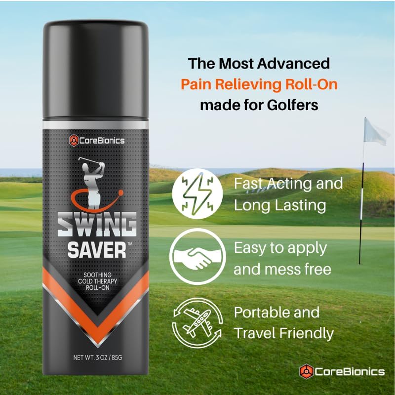 Swing Saver Roll-On: Powerful Pain Relief for Muscles & Joints, Golf Swing Enhancer