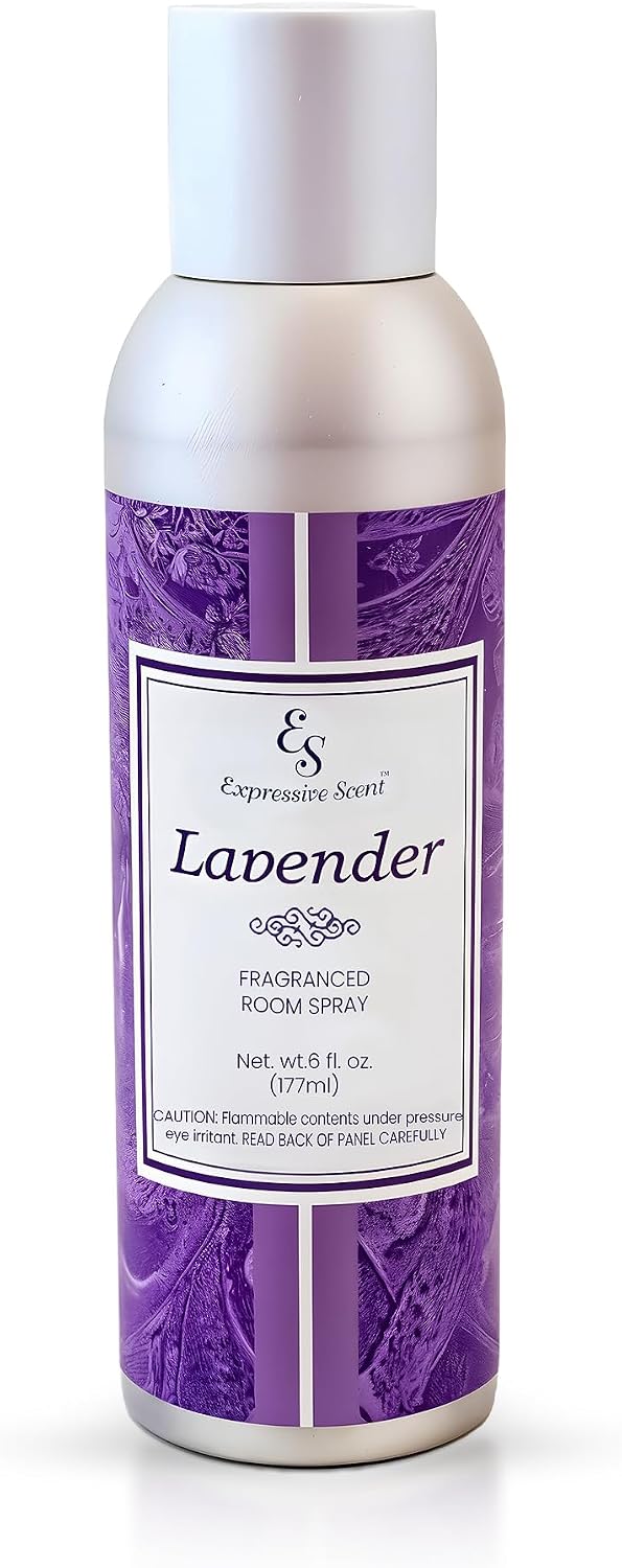 Expressive scent Air Freshener Spray - Long Lasting Lavender room fragrance - Home Fragrance Spray for Bathroom, Kitchen & Office – Home Air Fresheners 6 FL Oz