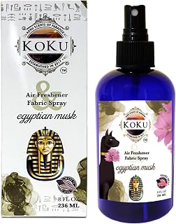 Egyptian Musk Air Freshener - Room Spray - Odor Eliminator - Deodorizer - Car Air Freshener - Home Spray - Linen Spray - Fabric Refresher - Non-Toxic - Alcohol Free - Made in USA (8 Oz)