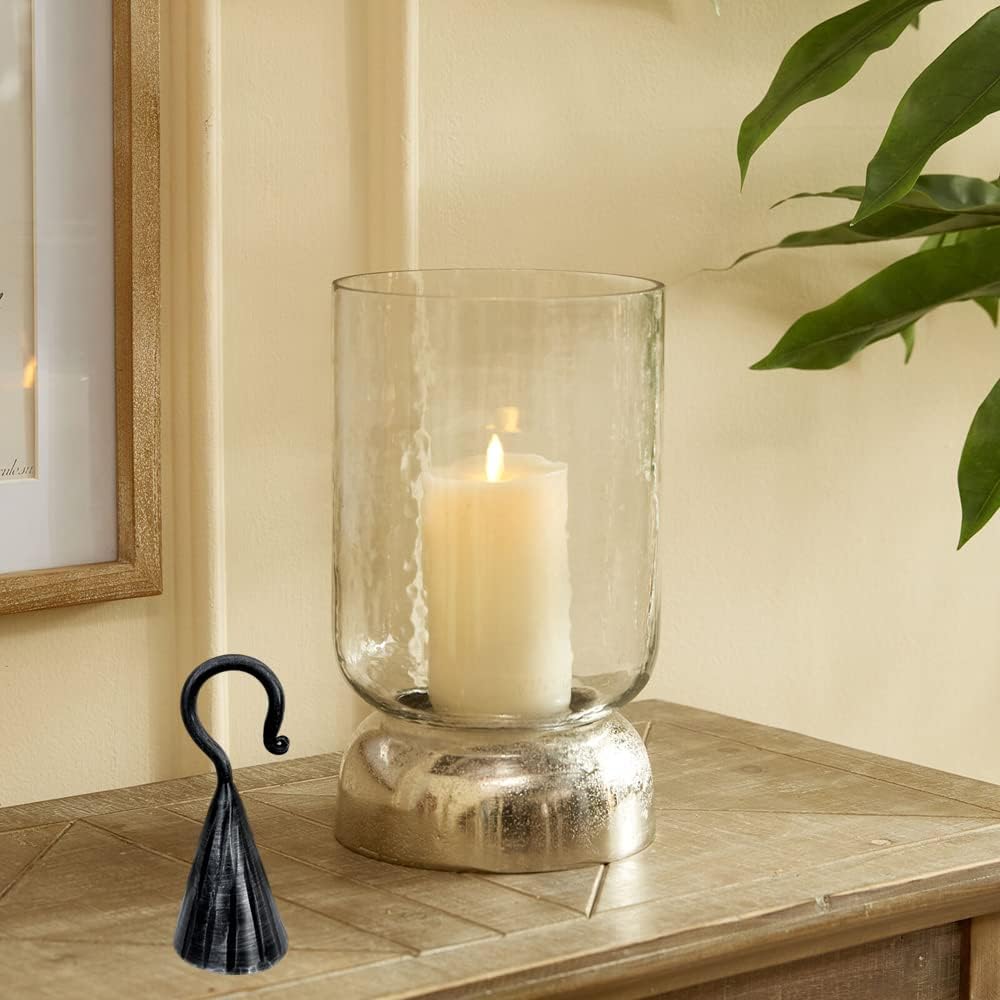 Hand Forged Metal Candle Snuffer Handmade Wrought Iron Candle for Home Classic Look Black Antique Finish Candle Snuffer by Living Ideas