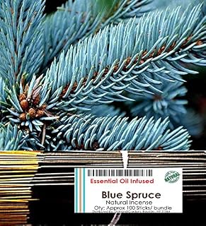 Oakland Gardens Premium Hand Dipped Incense Sticks, You Choose The Scent. 100 Sticks Blue Spruce. (Blue Spruce)