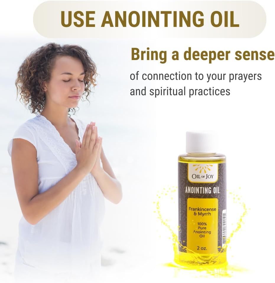 Swanson Christian Products Frankincense and Myrrh Anointing Oil 2 Oz 100% Pure Anointing Oil for Prayers by Oil of Joy